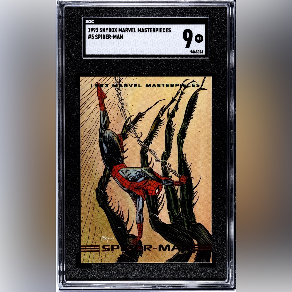 Graded! 1993 Marvel Masterpieces Spider-Man Trading Card